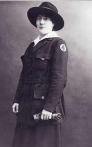 Bessie Mae Fearing of North Lawrence served as a U.S. Army nurse in Nice, France, in 1918.